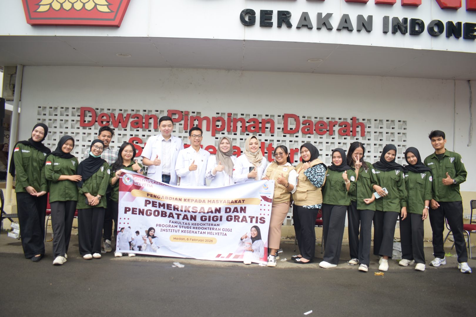 Wujud Kepedulian Sosial, Prodi S1 Kedokteran Gigi Institut Kesehatan Helvetia Gelar Pemeriksaan dan Pengobatan Gigi Gratis